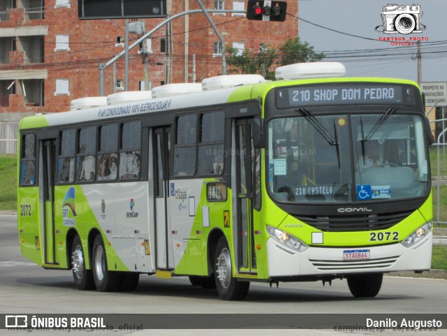 Itajaí Transportes Coletivos 2072 na cidade de Campinas, São Paulo, Brasil, por Danilo Augusto. ID da foto: 12074626.