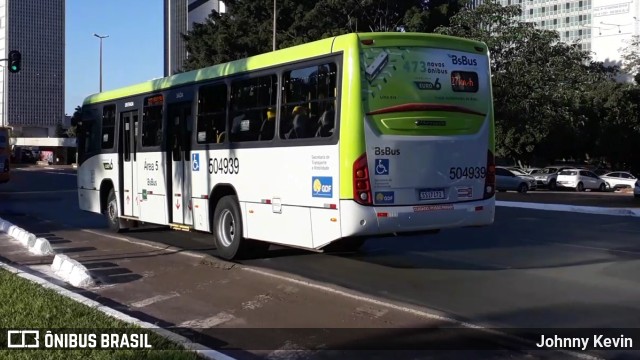BsBus Mobilidade 504939 na cidade de Brasília, Distrito Federal, Brasil, por Johnny Kevin. ID da foto: 12075368.