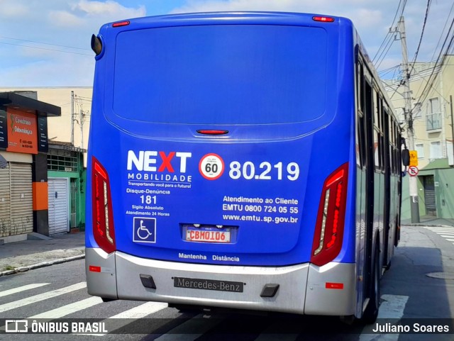 Next Mobilidade - ABC Sistema de Transporte 80.219 na cidade de Santo André, São Paulo, Brasil, por Juliano Soares. ID da foto: 12075274.