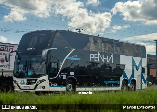 Empresa de Ônibus Nossa Senhora da Penha 64025 na cidade de Curitiba, Paraná, Brasil, por Maylon Exteketter. ID da foto: 12075073.