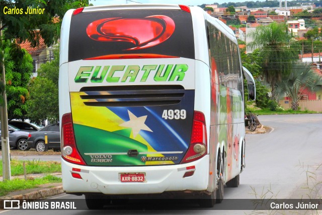 Eucatur - Empresa União Cascavel de Transportes e Turismo 4939 na cidade de Cuiabá, Mato Grosso, Brasil, por Carlos Júnior. ID da foto: 12074811.