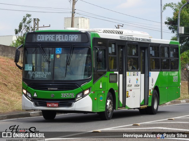 VB Transportes e Turismo 3272 na cidade de Campinas, São Paulo, Brasil, por Henrique Alves de Paula Silva. ID da foto: 12075225.