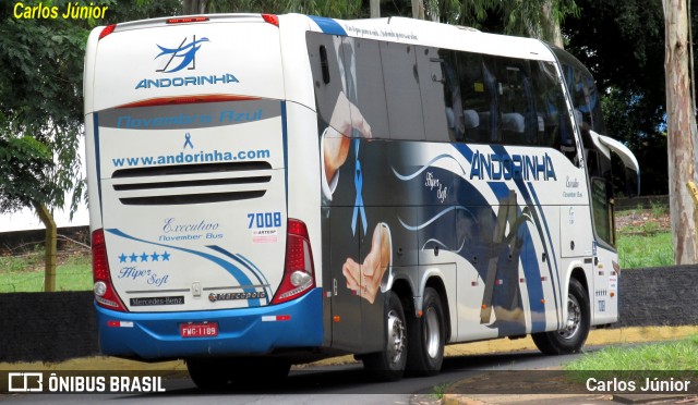 Empresa de Transportes Andorinha 7008 na cidade de Cuiabá, Mato Grosso, Brasil, por Carlos Júnior. ID da foto: 12075053.