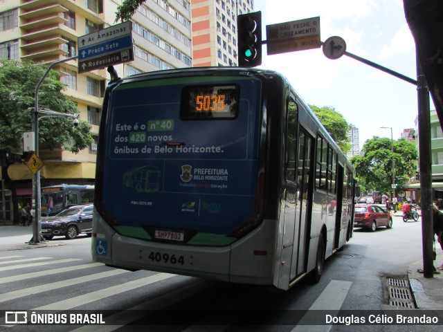Urca Auto Ônibus 40964 na cidade de Belo Horizonte, Minas Gerais, Brasil, por Douglas Célio Brandao. ID da foto: 12073775.