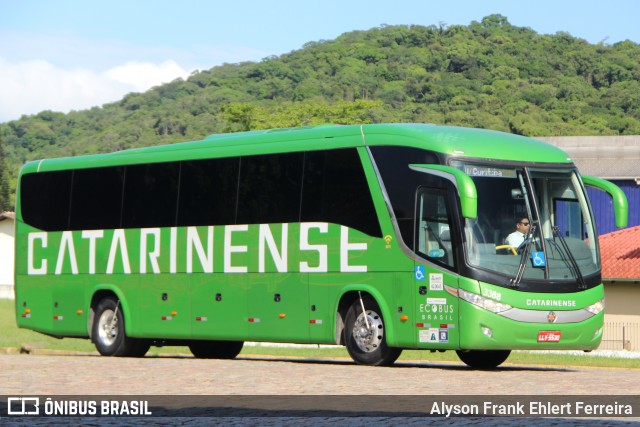 Auto Viação Catarinense 3388 na cidade de Joinville, Santa Catarina, Brasil, por Alyson Frank Ehlert Ferreira. ID da foto: 12073524.