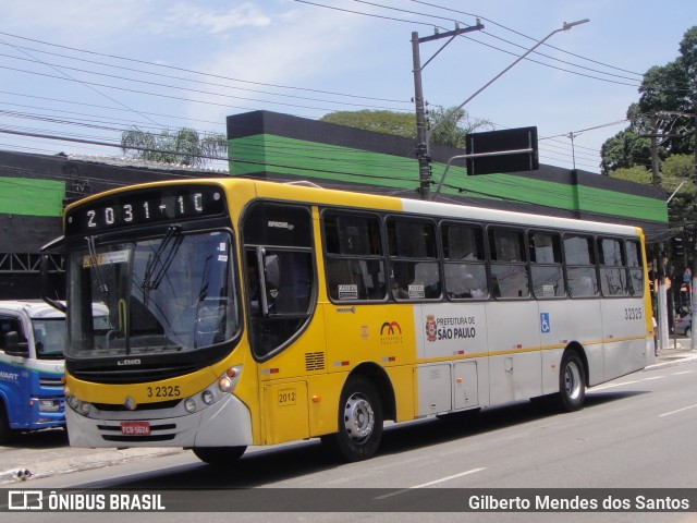 Viação Metrópole Paulista - Zona Leste 3 2325 na cidade de São Paulo, São Paulo, Brasil, por Gilberto Mendes dos Santos. ID da foto: 12073078.