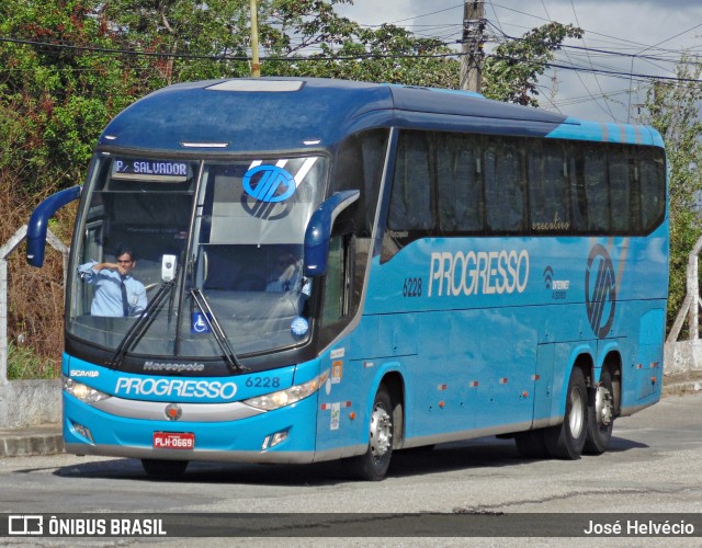 Auto Viação Progresso 6228 na cidade de Aracaju, Sergipe, Brasil, por José Helvécio. ID da foto: 12075709.