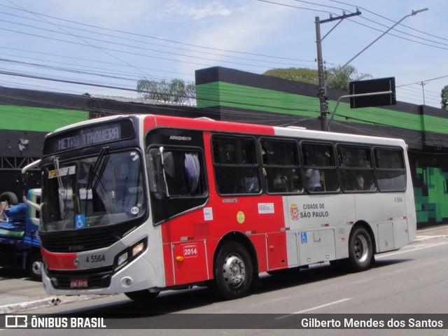 Allibus Transportes 4 5564 na cidade de São Paulo, São Paulo, Brasil, por Gilberto Mendes dos Santos. ID da foto: 12073075.