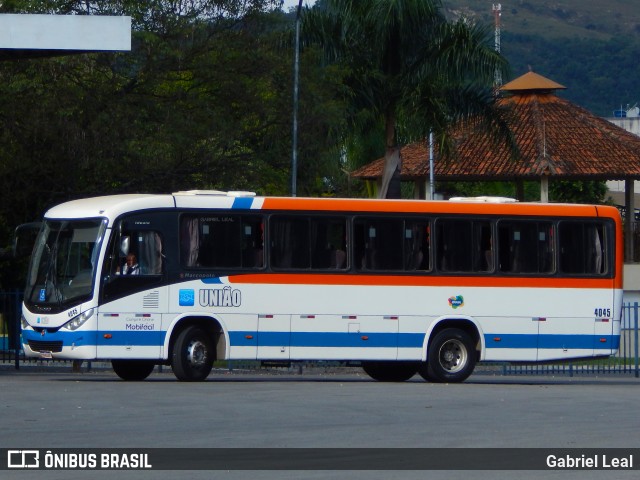Expresso União 4045 na cidade de Formiga, Minas Gerais, Brasil, por Gabriel Leal. ID da foto: 12074531.
