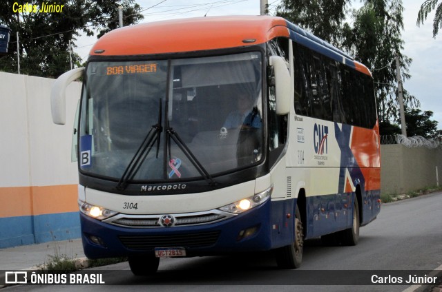 CMT - Consórcio Metropolitano Transportes 3104 na cidade de Goiânia, Goiás, Brasil, por Carlos Júnior. ID da foto: 12073783.