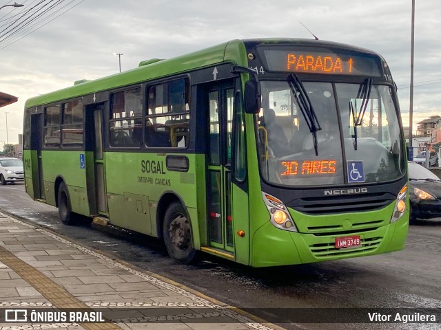 SOGAL - Sociedade de Ônibus Gaúcha Ltda. 114 na cidade de Canoas, Rio Grande do Sul, Brasil, por Vitor Aguilera. ID da foto: 12074360.