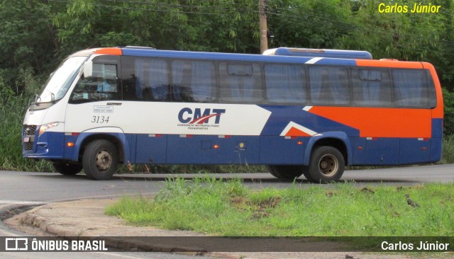 CMT - Consórcio Metropolitano Transportes 3134 na cidade de Cuiabá, Mato Grosso, Brasil, por Carlos Júnior. ID da foto: 12073771.