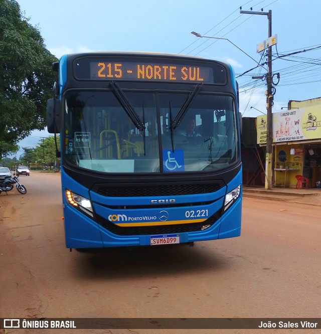 JTP Transportes - COM Porto Velho 02.221 na cidade de Porto Velho, Rondônia, Brasil, por João Sales Vitor. ID da foto: 12074942.