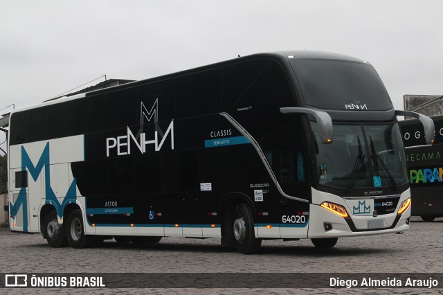 Empresa de Ônibus Nossa Senhora da Penha 64020 na cidade de Curitiba, Paraná, Brasil, por Diego Almeida Araujo. ID da foto: 12074029.