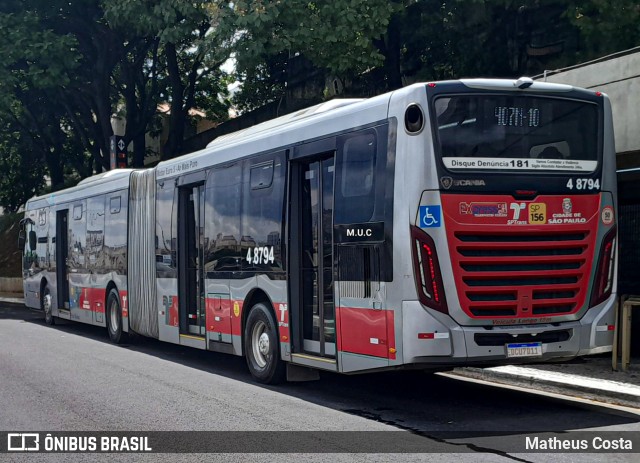 Express Transportes Urbanos Ltda 4 8794 na cidade de São Paulo, São Paulo, Brasil, por Matheus Costa. ID da foto: 12075463.