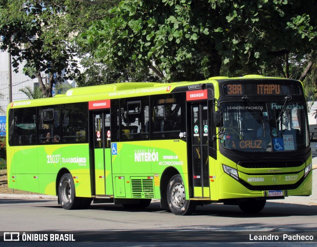 Viação Pendotiba 2.1.037 na cidade de Niterói, Rio de Janeiro, Brasil, por Leandro  Pacheco. ID da foto: 12074010.