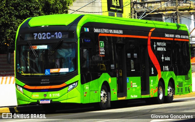 TRANSPPASS - Transporte de Passageiros 8 1116 na cidade de São Paulo, São Paulo, Brasil, por Giovane Gonçalves. ID da foto: 12074619.