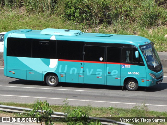 Univale Transportes M-1690 na cidade de Salvador, Bahia, Brasil, por Victor São Tiago Santos. ID da foto: 12073290.