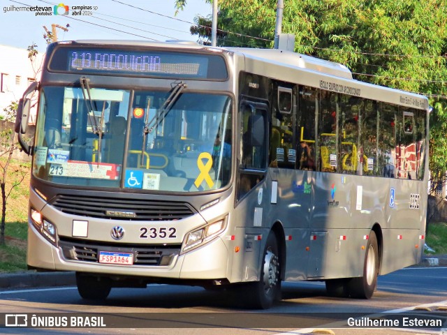 Expresso CampiBus 2352 na cidade de Campinas, São Paulo, Brasil, por Guilherme Estevan. ID da foto: 12075439.
