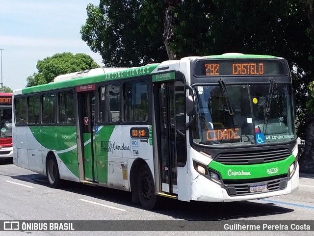 Caprichosa Auto Ônibus B27006 na cidade de Rio de Janeiro, Rio de Janeiro, Brasil, por Guilherme Pereira Costa. ID da foto: 12075535.