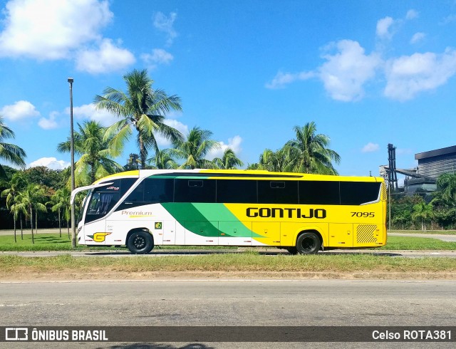 Empresa Gontijo de Transportes 7095 na cidade de Ipatinga, Minas Gerais, Brasil, por Celso ROTA381. ID da foto: 12077539.