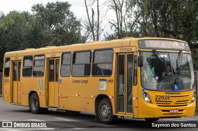 Empresa de Ônibus Campo Largo 22028 na cidade de Campo Largo, Paraná, Brasil, por Saymon dos Santos. ID da foto: 12075948.