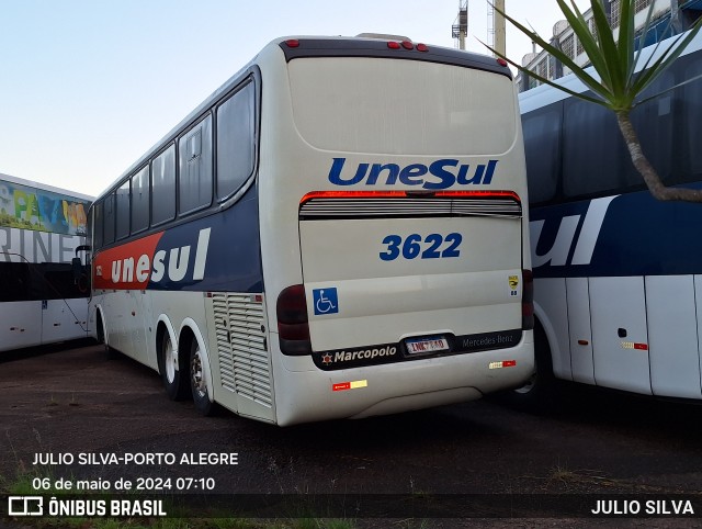 Unesul de Transportes 3622 na cidade de Porto Alegre, Rio Grande do Sul, Brasil, por JULIO SILVA. ID da foto: 12076379.
