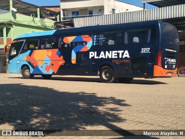 Planeta Transportes Rodoviários 2217 na cidade de Mimoso do Sul, Espírito Santo, Brasil, por Marcos Ataydes. N. ID da foto: 12076815.
