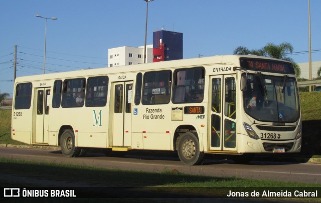 Viação Nobel 31268 na cidade de Fazenda Rio Grande, Paraná, Brasil, por Jonas de Almeida Cabral. ID da foto: 12077485.