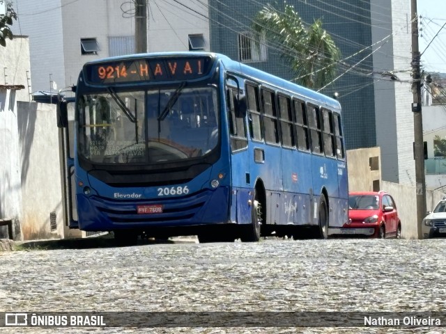 BH Leste Transportes > Nova Vista Transportes > TopBus Transportes 20686 na cidade de Belo Horizonte, Minas Gerais, Brasil, por Nathan Oliveira. ID da foto: 12075801.