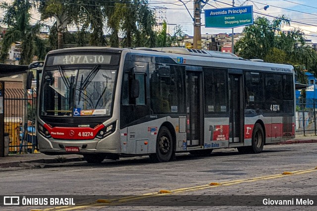 Express Transportes Urbanos Ltda 4 8274 na cidade de São Paulo, São Paulo, Brasil, por Giovanni Melo. ID da foto: 12076097.