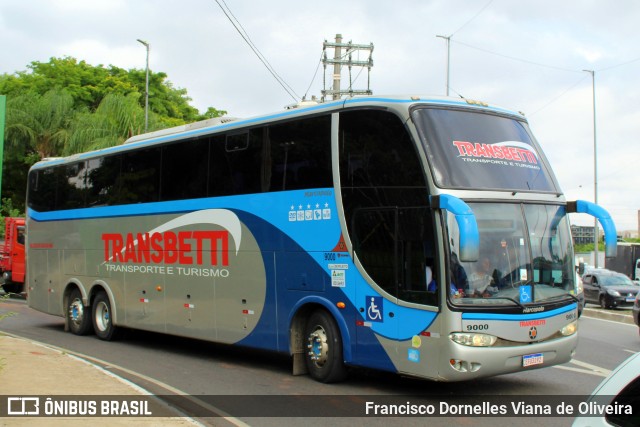Transbetti Transporte e Turismo 9000 na cidade de São Paulo, São Paulo, Brasil, por Francisco Dornelles Viana de Oliveira. ID da foto: 12077808.