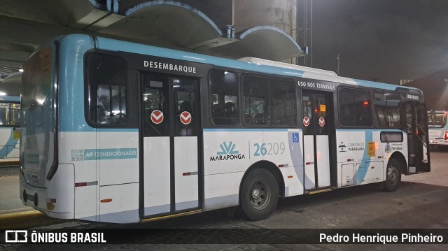 Maraponga Transportes 26209 na cidade de Fortaleza, Ceará, Brasil, por Pedro Henrique Pinheiro. ID da foto: 12076863.