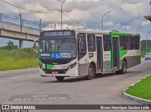 Empresa de Ônibus Vila Galvão 2342 na cidade de Guarulhos, São Paulo, Brasil, por Bruno Henrique Santos Leite. ID da foto: 12078261.