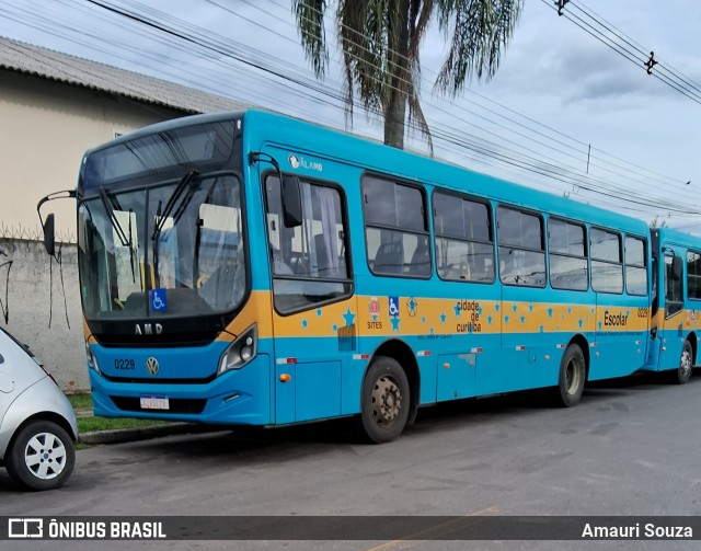 Transporte Acessível Unicarga 0229 na cidade de Curitiba, Paraná, Brasil, por Amauri Souza. ID da foto: 12078612.