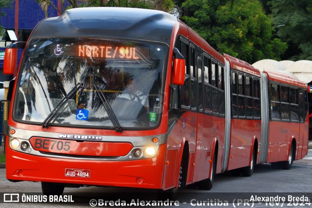 Transporte Coletivo Glória BE705 na cidade de Curitiba, Paraná, Brasil, por Alexandre Breda. ID da foto: 12078661.