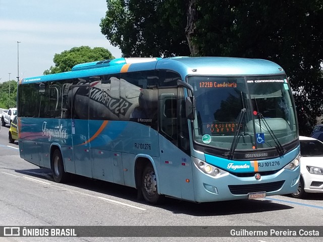 Auto Ônibus Fagundes RJ 101.276 na cidade de Rio de Janeiro, Rio de Janeiro, Brasil, por Guilherme Pereira Costa. ID da foto: 12078320.