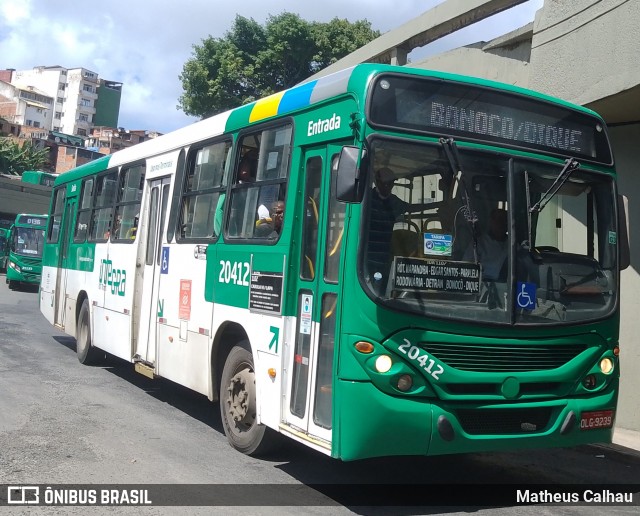 OT Trans - Ótima Salvador Transportes 20412 na cidade de Salvador, Bahia, Brasil, por Matheus Calhau. ID da foto: 12076702.