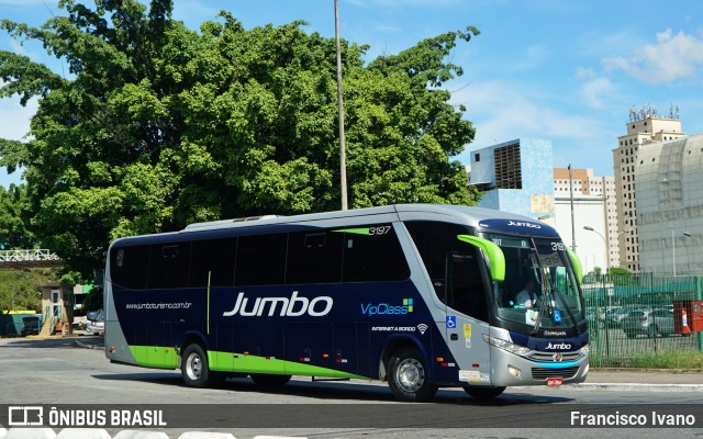 Jumbo Turismo 3197 na cidade de São Paulo, São Paulo, Brasil, por Francisco Ivano. ID da foto: 12078492.
