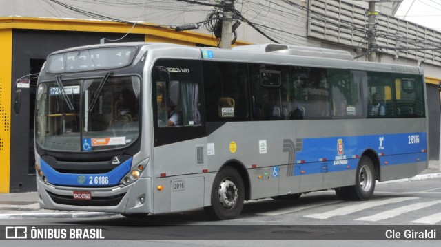 Transcooper > Norte Buss 2 6186 na cidade de São Paulo, São Paulo, Brasil, por Cle Giraldi. ID da foto: 12076212.