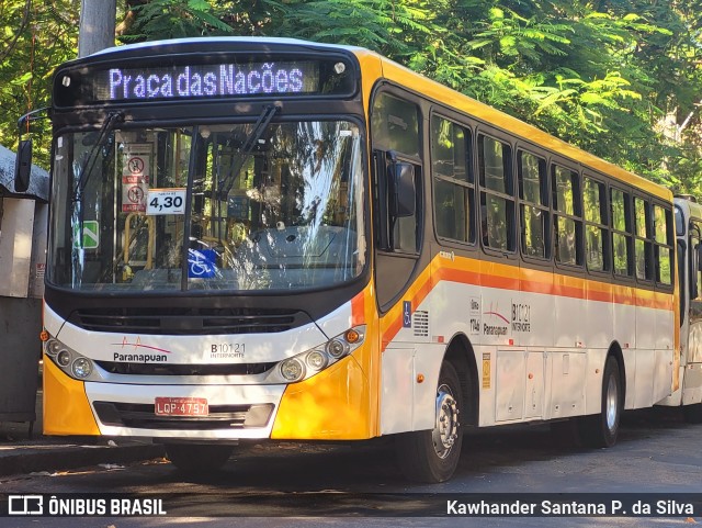 Transportes Paranapuan B10121 na cidade de Rio de Janeiro, Rio de Janeiro, Brasil, por Kawhander Santana P. da Silva. ID da foto: 12077363.