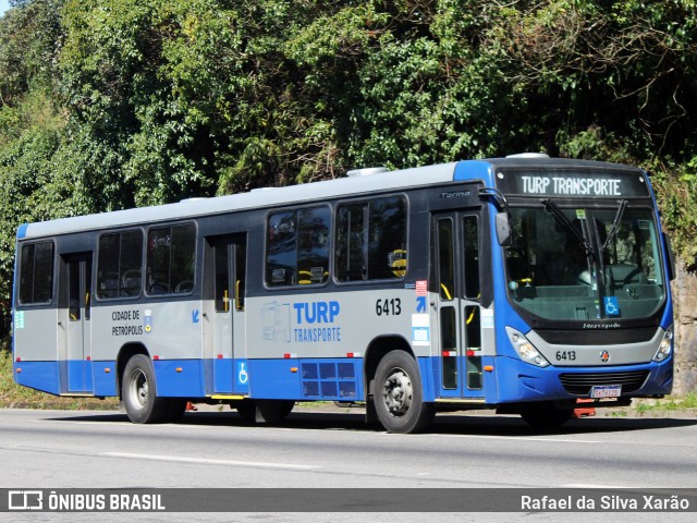 Turb Petrópolis > Turp -Transporte Urbano de Petrópolis 6413 na cidade de Petrópolis, Rio de Janeiro, Brasil, por Rafael da Silva Xarão. ID da foto: 12077590.