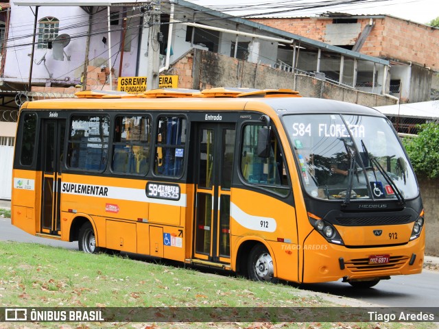 Transporte Suplementar de Belo Horizonte 912 na cidade de Belo Horizonte, Minas Gerais, Brasil, por Tiago Aredes. ID da foto: 12078015.