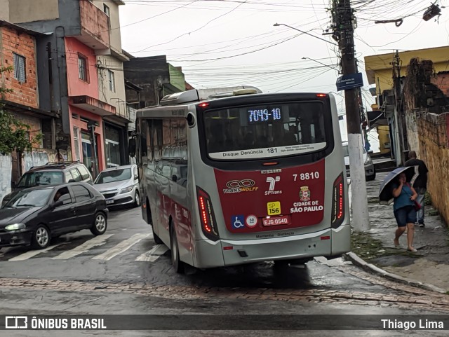 Transwolff Transportes e Turismo 7 8810 na cidade de São Paulo, São Paulo, Brasil, por Thiago Lima. ID da foto: 12078099.