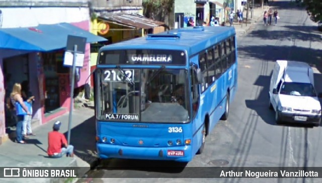 Viação Globo 3136 na cidade de Belo Horizonte, Minas Gerais, Brasil, por Arthur Nogueira Vanzillotta. ID da foto: 12077006.