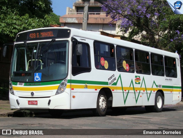 Empresa Gazômetro de Transportes 4001 na cidade de Porto Alegre, Rio Grande do Sul, Brasil, por Emerson Dorneles. ID da foto: 12076580.