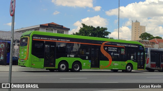 TRANSPPASS - Transporte de Passageiros 8 1190 na cidade de São Paulo, São Paulo, Brasil, por Lucas Kevin. ID da foto: 12076152.
