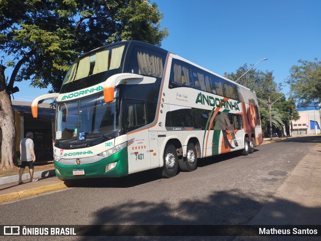 Empresa de Transportes Andorinha 7401 na cidade de Rosana, São Paulo, Brasil, por Matheus Santos. ID da foto: 12075965.