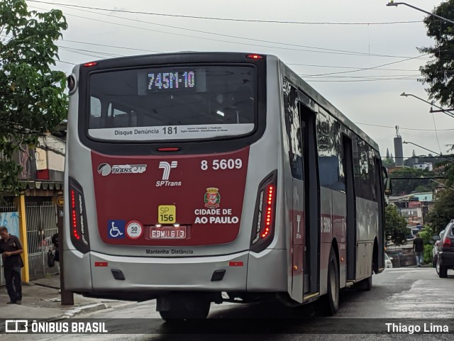 Auto Viação Transcap 8 5609 na cidade de São Paulo, São Paulo, Brasil, por Thiago Lima. ID da foto: 12078113.