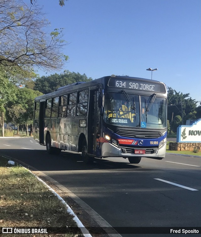 Transportes Capellini 19.189 na cidade de Nova Odessa, São Paulo, Brasil, por Fred Sposito. ID da foto: 12076351.